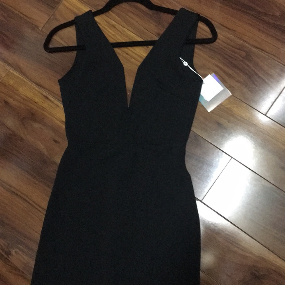 New maxi black dress from misguided size 4